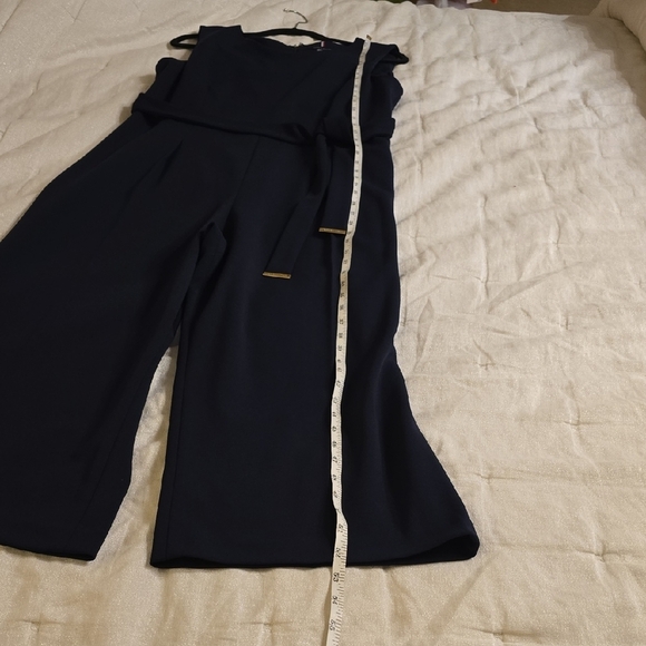 Tommy Hilfiger Navy Blue Sleeveless Sheath Jumpsuit Work - Picture 10 of 12